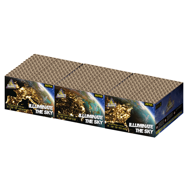 Illuminate the Sky 3x100 shots 25mm